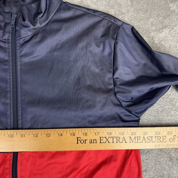 Vintage 80s Adidas Nylon Track Jacket Mens Training Full Zip Running USA Made M - Picture 8 of 10